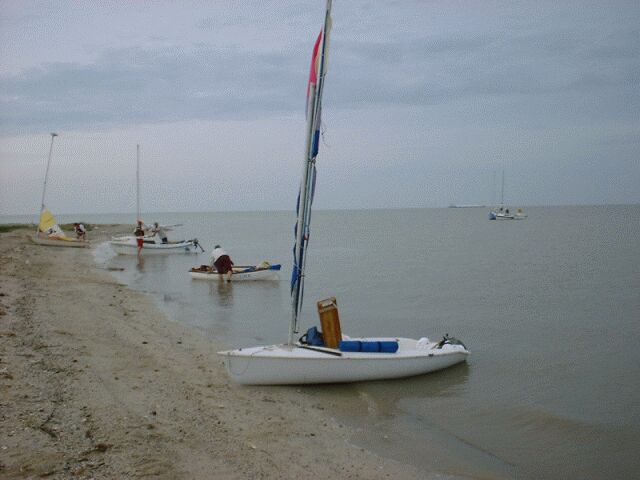 beach cruise sailboat