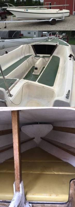 flush deck sailboat
